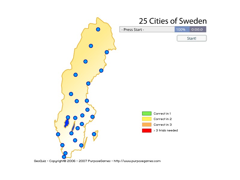 25 Cities of Sweden